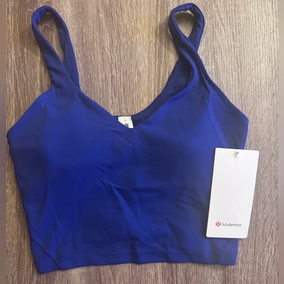 New Lululemon Align tank top, royal blue, size 8. Larkspur. - Picture 5 of 9